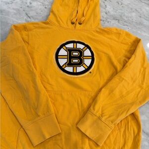 Antigua Yellow Hoodie with Black and White Logo